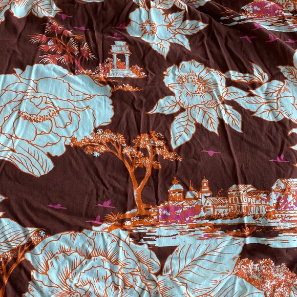 MAAJI Anthro Revolve Watercolour Blush Chloe Long Wrap Skirt Size Medium - Picture 9 of 11